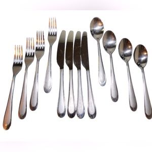 🥄🍴 Silverware Starter Kit (Service for Four) + 5 Bonus Utensils 🍴🥄